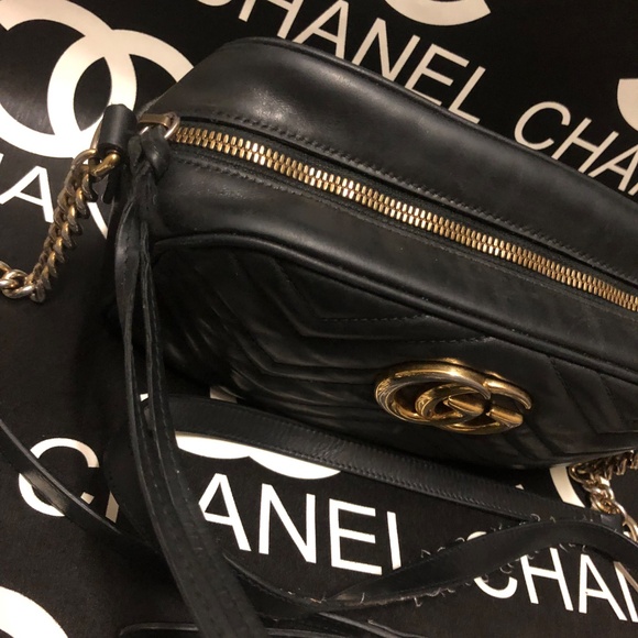 GG Marmont Camera small quilted leather shoulder bag - Picture 2 of 8